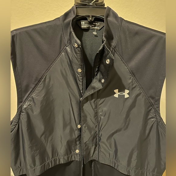 NEW WT UNDER ARMOUR COLDGEAR REACTOR RUN VEST BLACK SIZE LARGE SLEEVLESS - Picture 5 of 13